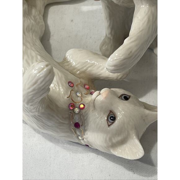 Lenox Playing Pat A Cake Cat Figurines - Picture 2 of 9